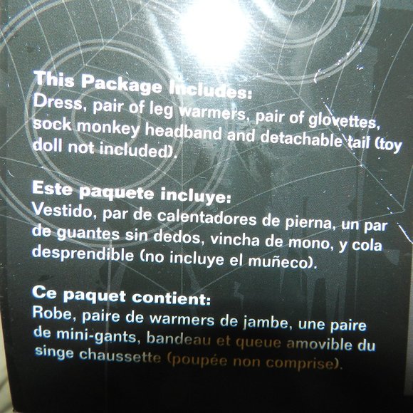 🆕 Ms. Sock Monkey Deluxe Adult Costume Medium NWT/NEW - Picture 11 of 14